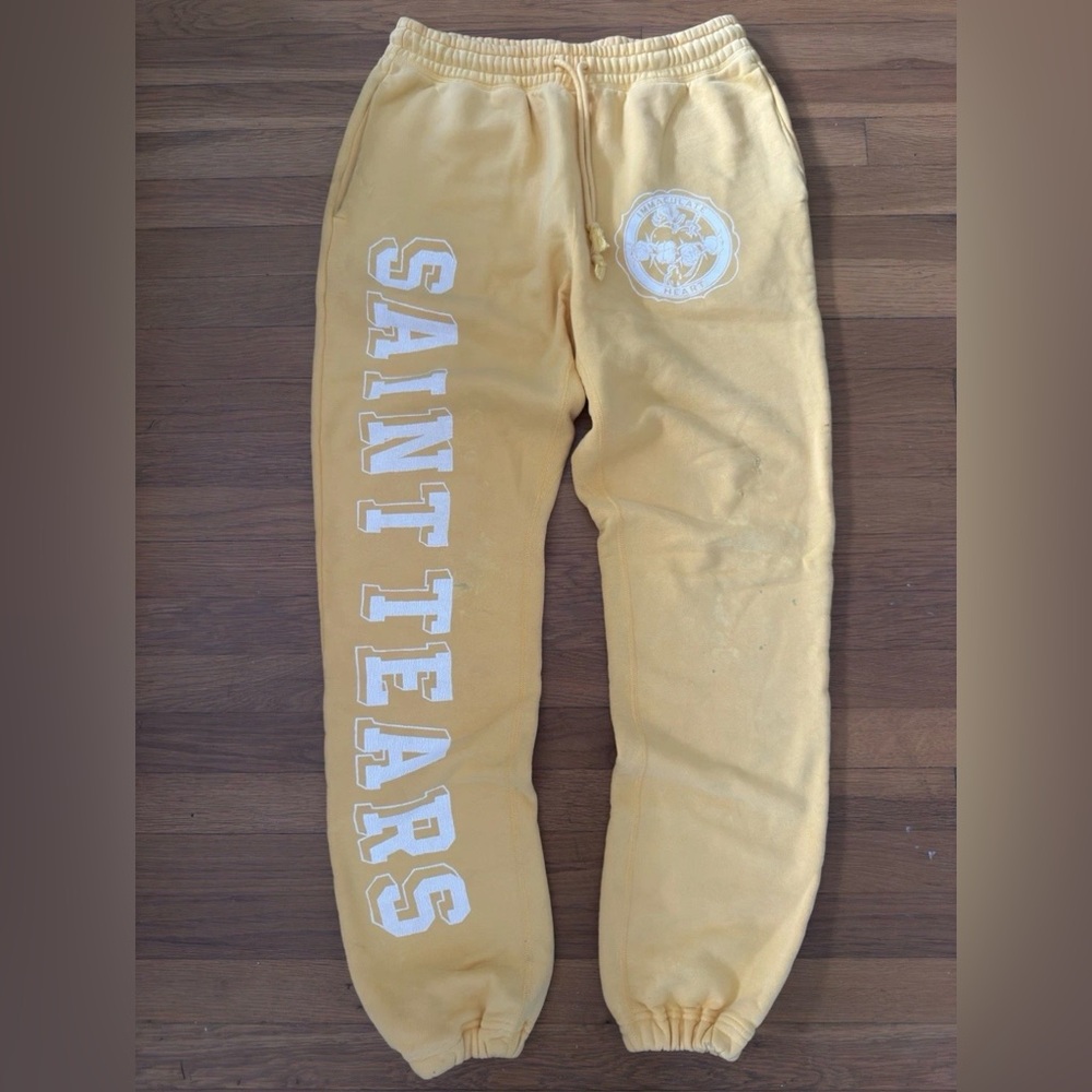 Saint Tears Yellow Sweatpants for Men